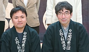 A photo of DOISHITA Satoshi and YAMAGUCHI Hisahito
